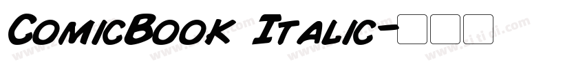 ComicBook Italic字体转换